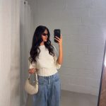 Short sleeve sweater - Cream