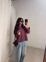 Stripe LA sweater - Bordeaux - Afbeelding 2