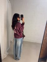 Stripe LA sweater - Bordeaux