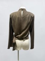 Sandy satin top - khaki - Afbeelding 3