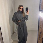 Lola pinstripe jack -  Grey
