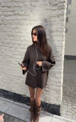 Jade Sweater dress - Brown