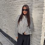 Nura checked jack - Zwart/wit