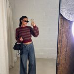 Sarah trui - striped red