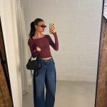 Lira Cashmere top - bordeaux