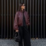 Free leather jack - Wine red