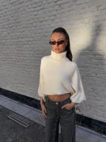 Vana sweater top - Creme - Afbeelding 2