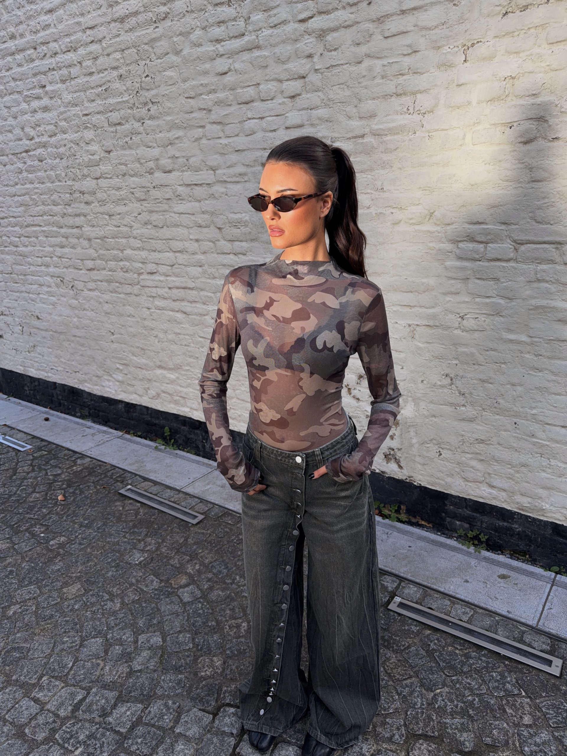 IMG_5202 Lexi mesh top - green - Afbeelding 1