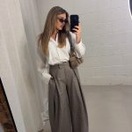layla checkpants - Grey
